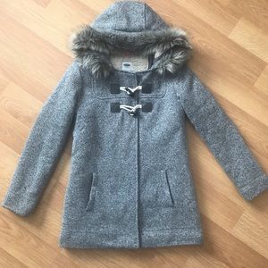 Gray Old Navy Girls Hooded Jacket, Size XL (14)
